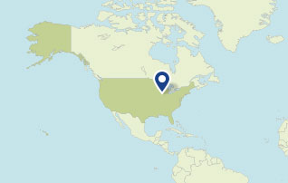 Map showing Illinois, United States